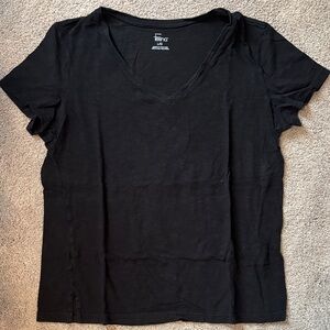 Felina Classic Black V-Neck Tee